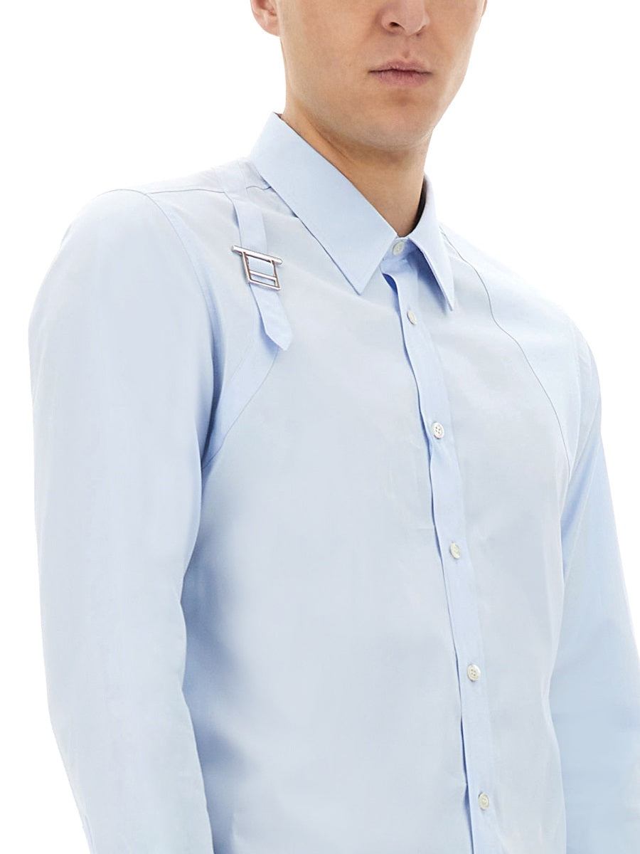 Alexander McQueen Shirts - Light Blue | Wanan Luxury