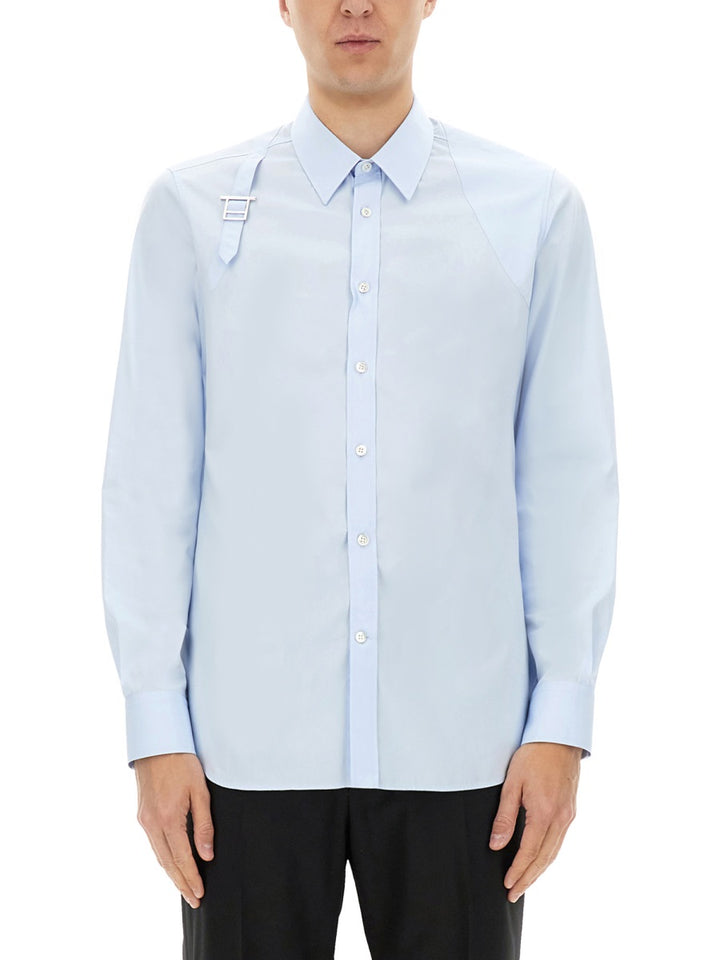 Alexander McQueen Shirts - Light Blue | Wanan Luxury