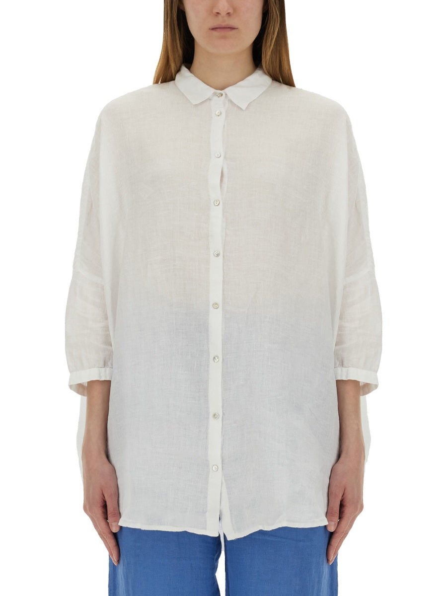 120% Lino Shirts - White | Wanan Luxury