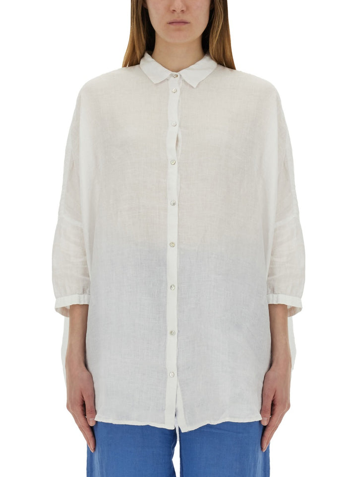 120% Lino Shirts - White | Wanan Luxury