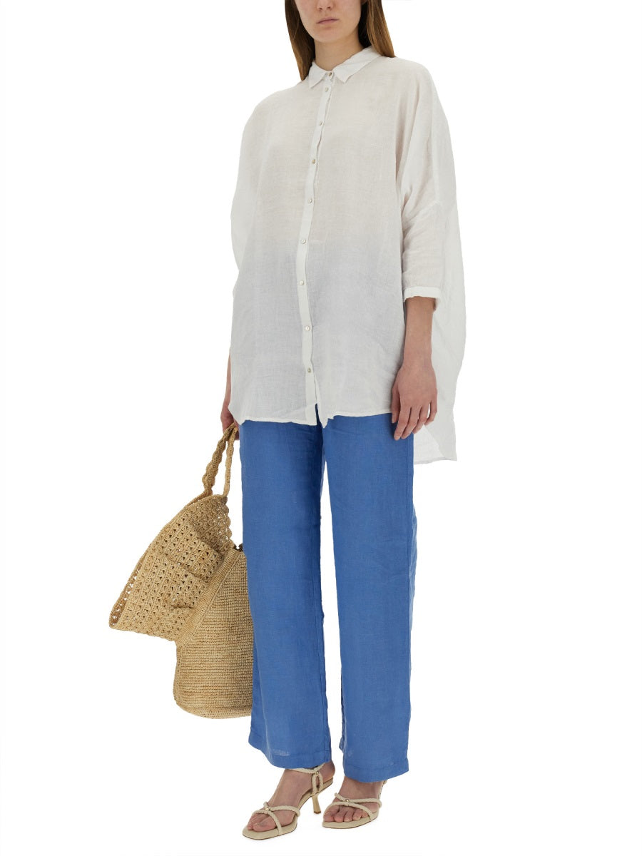 120% Lino Shirts - White | Wanan Luxury