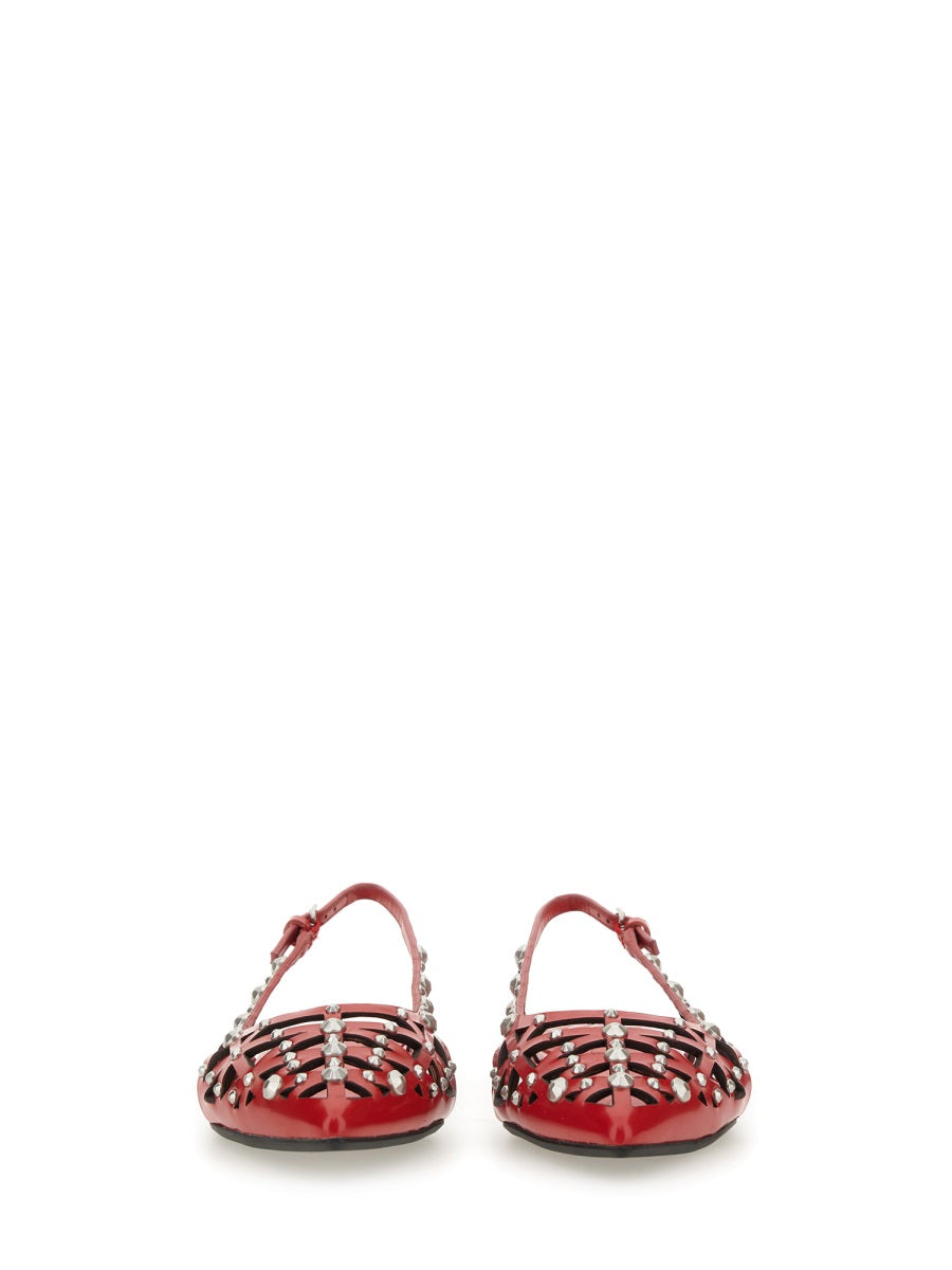 Ash Flat Shoes - Red | Wanan Luxury