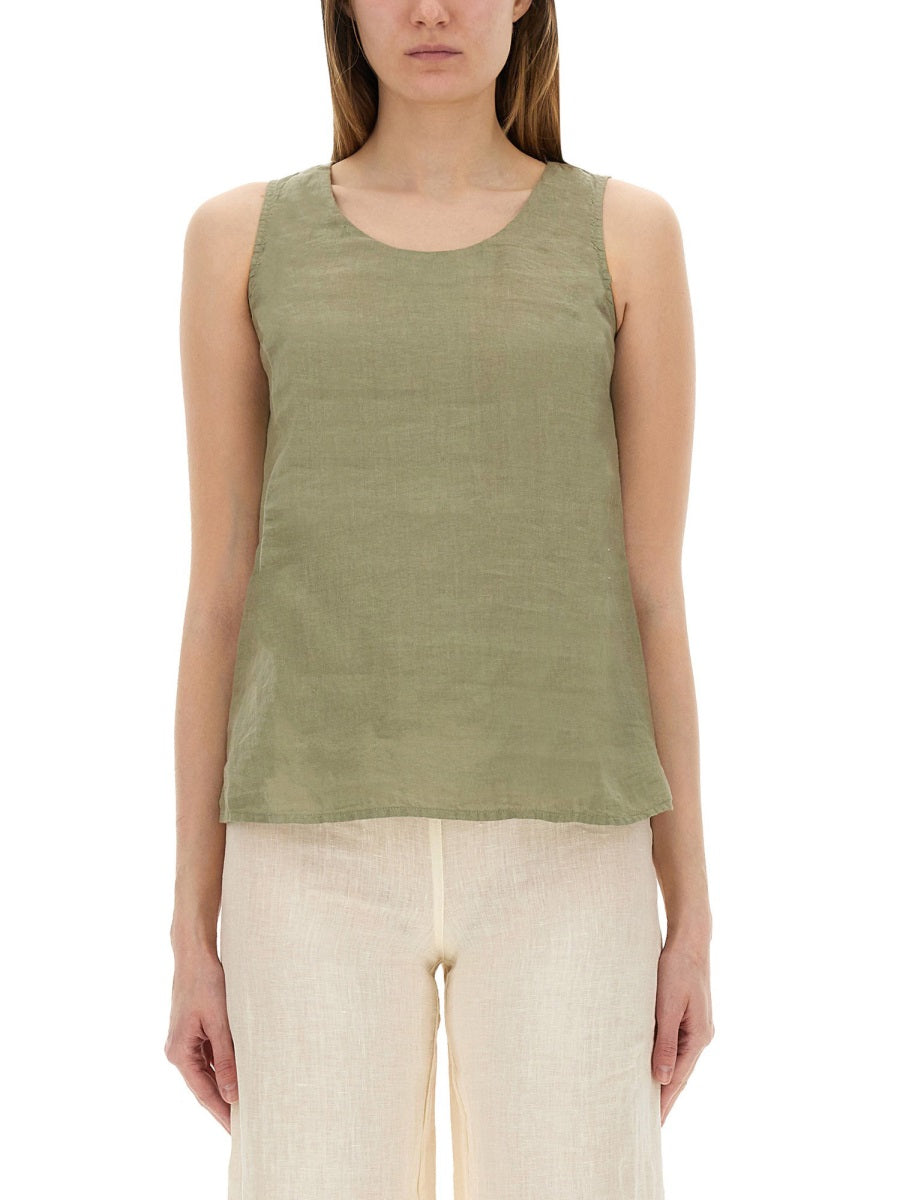 120% Lino Tops - Green | Wanan Luxury
