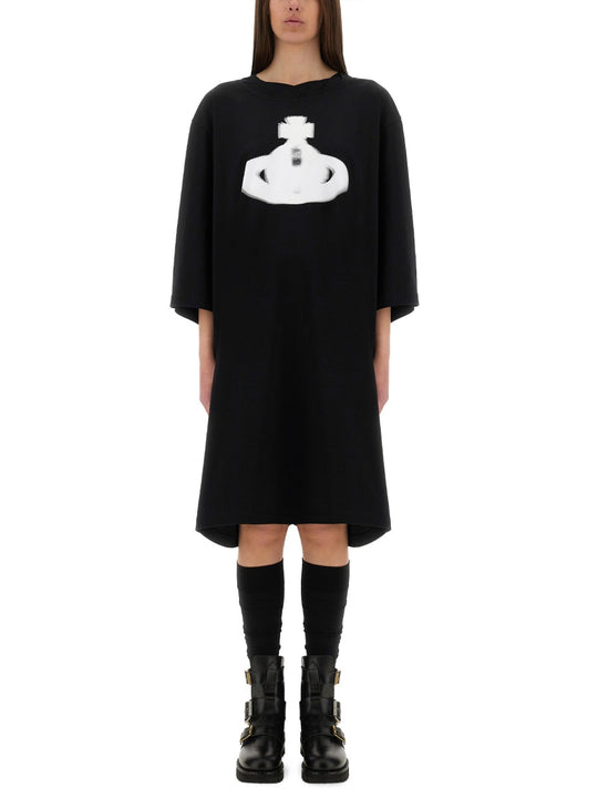 "Halftone Orb Isla" T-Shirt Dress