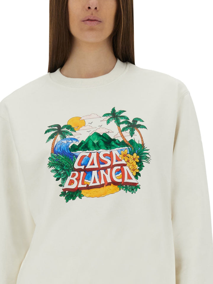 Casablanca Sweatshirts - White | Wanan Luxury