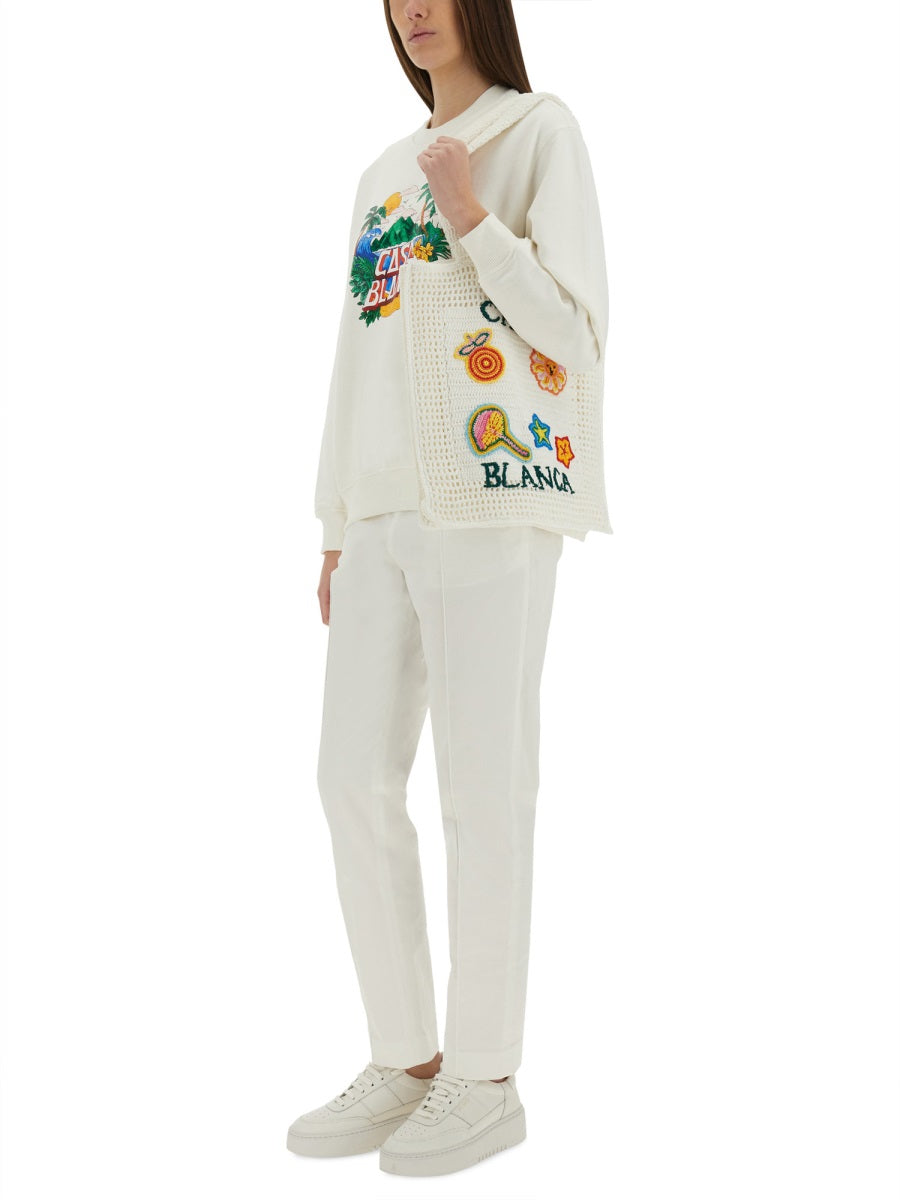 Casablanca Sweatshirts - White | Wanan Luxury