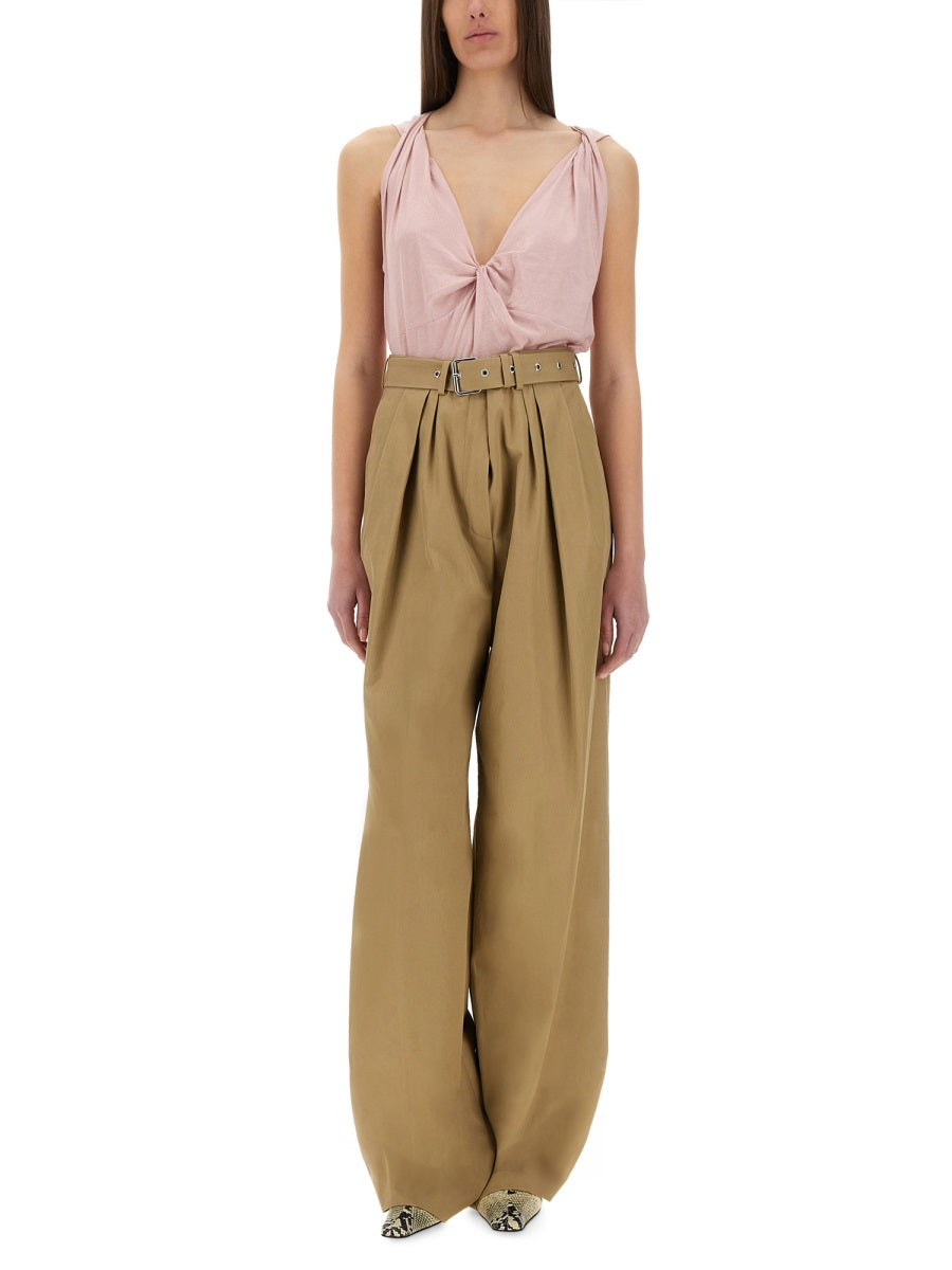 Dries Van Noten Pants - Beige | bf9df3537d9ee0e8c8c1d38531f9dc96eae516bf