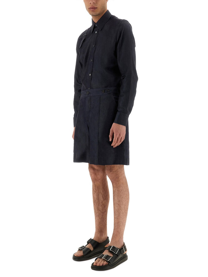 Alexander McQueen Shorts - Blue | Wanan Luxury