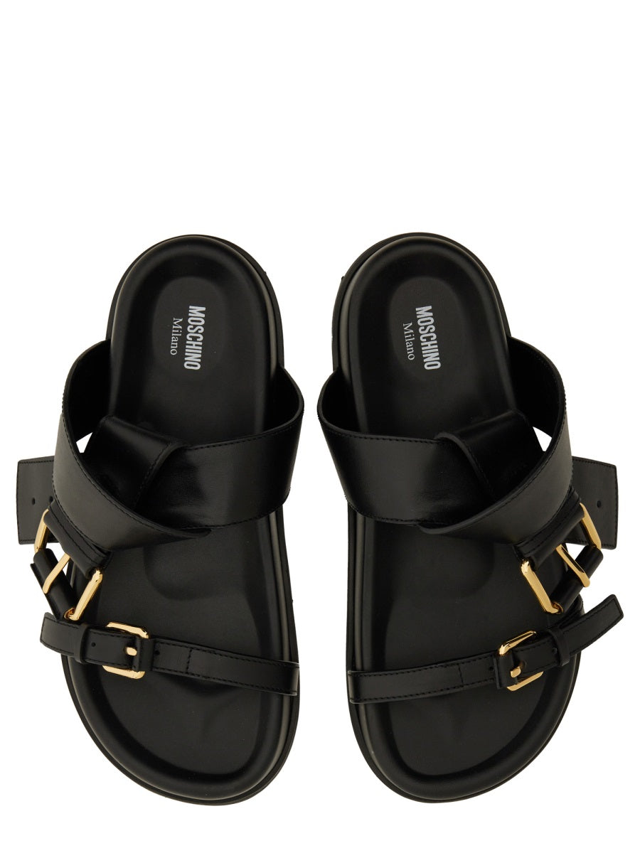 Moschino Sandals - Black | Wanan Luxury
