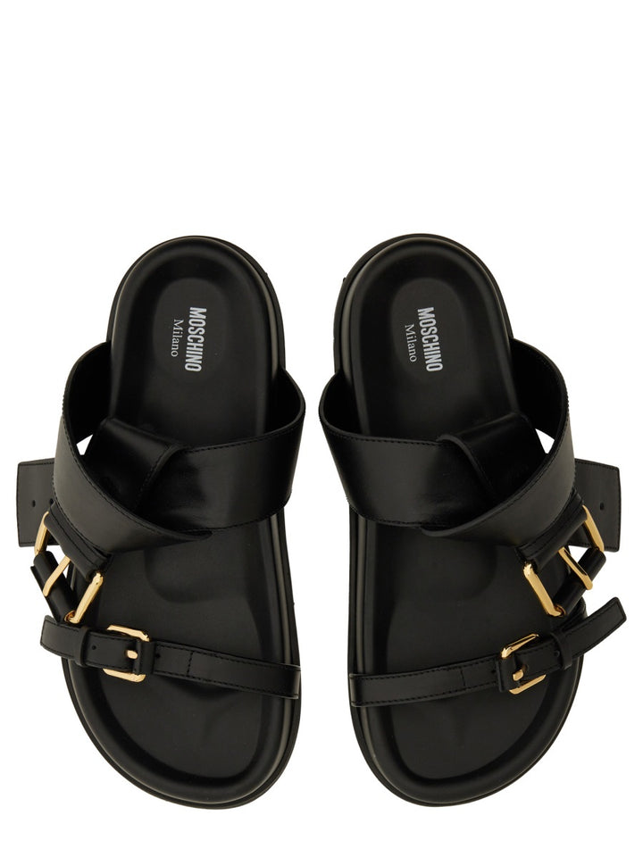 Moschino Sandals - Black | Wanan Luxury