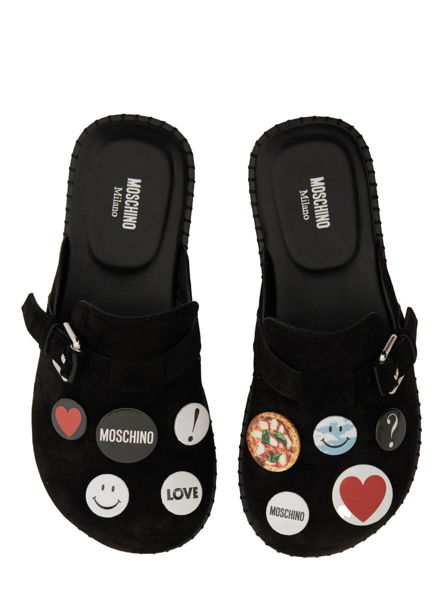 Moschino Flat Shoes - Black | Wanan Luxury