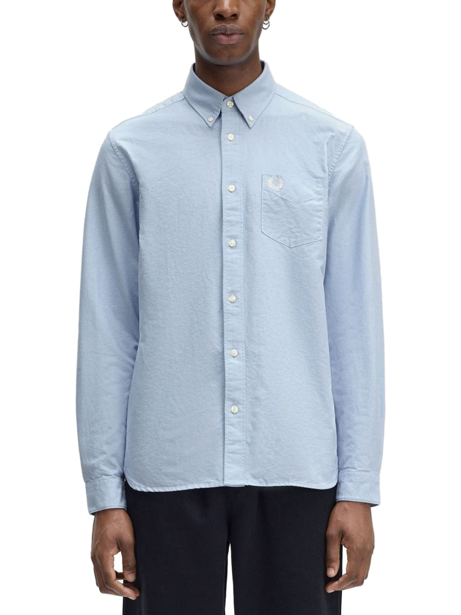Fred Perry Shirts - White, Light Blue | Wanan Luxury