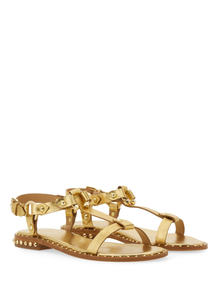 Ash Sandals - Gold | Wanan Luxury