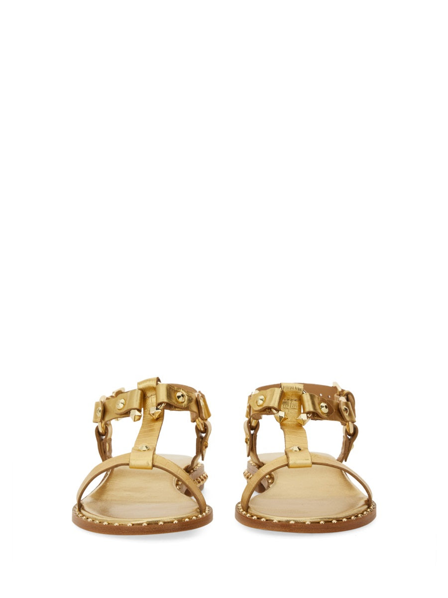 Ash Sandals - Gold | Wanan Luxury