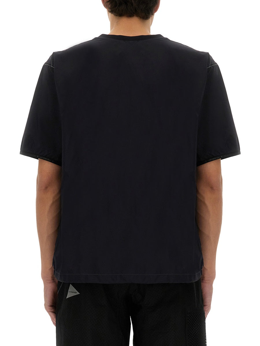 And Wander T shirts - Black | Wanan Luxury