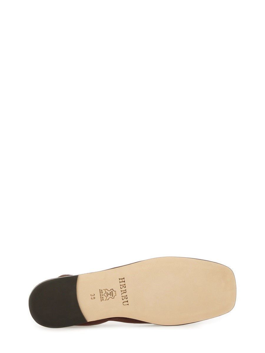 Hereu Flat Shoes - Brown | Wanan Luxury