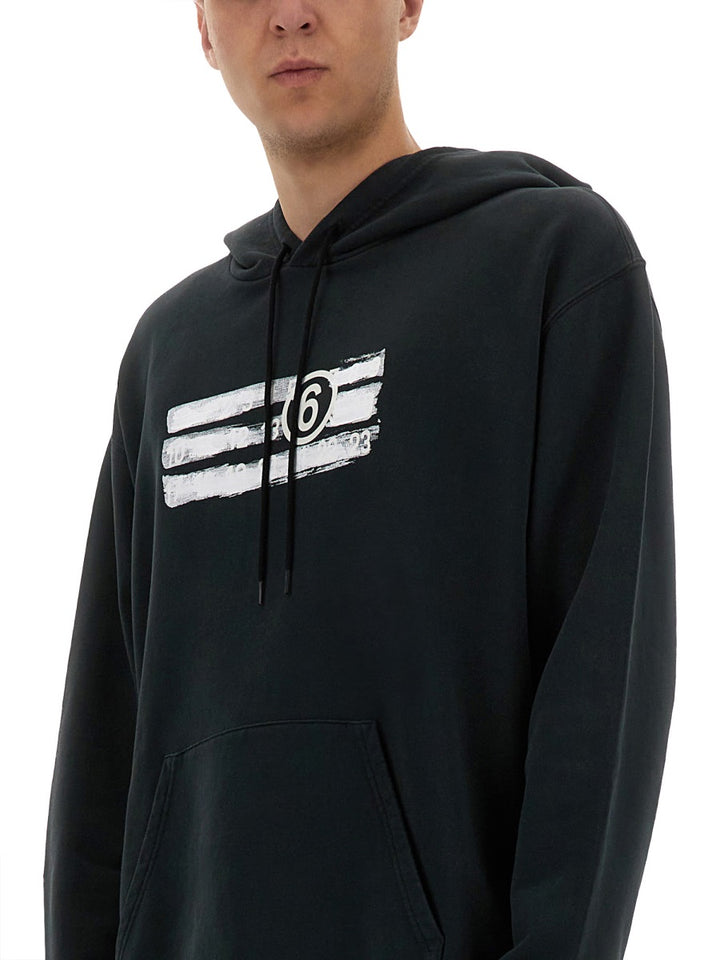 MM6 Maison Margiela Sweatshirts - Black | Wanan Luxury