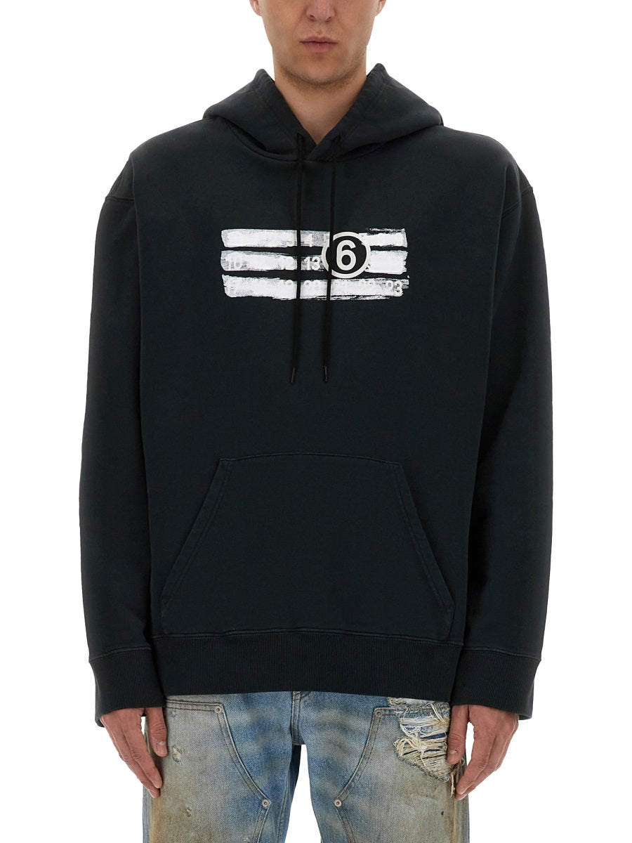 MM6 Maison Margiela Sweatshirts - Black | Wanan Luxury
