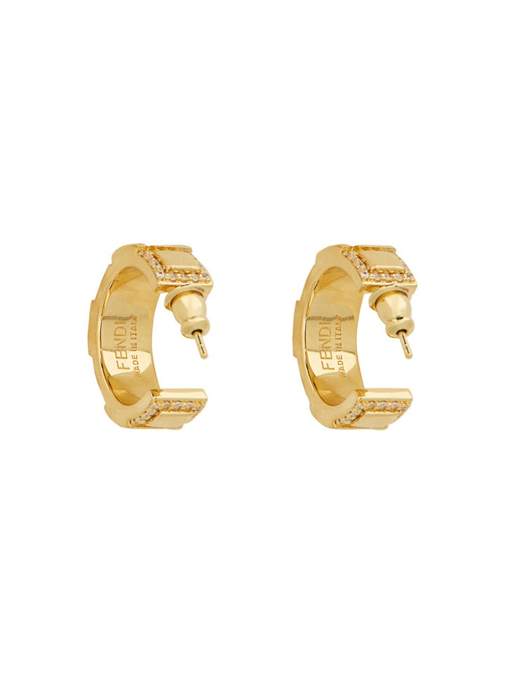 Fendi Earrings - Gold | Wanan Luxury