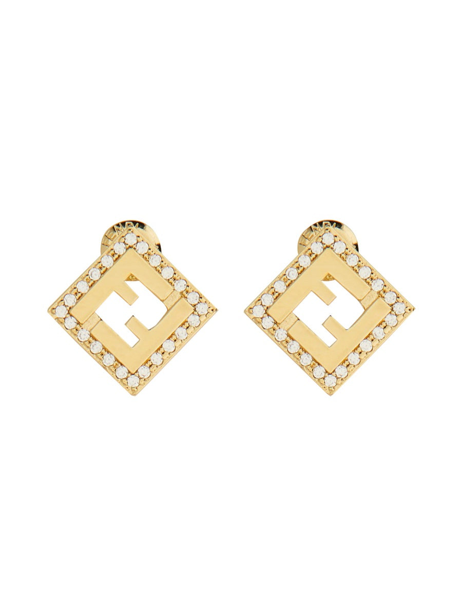 Fendi Earrings - Gold | Wanan Luxury