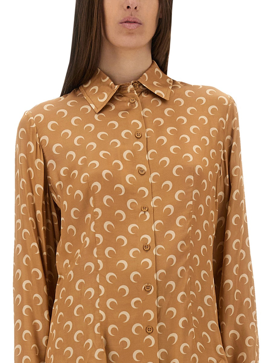 Marine Serre Shirts - Beige | Wanan Luxury