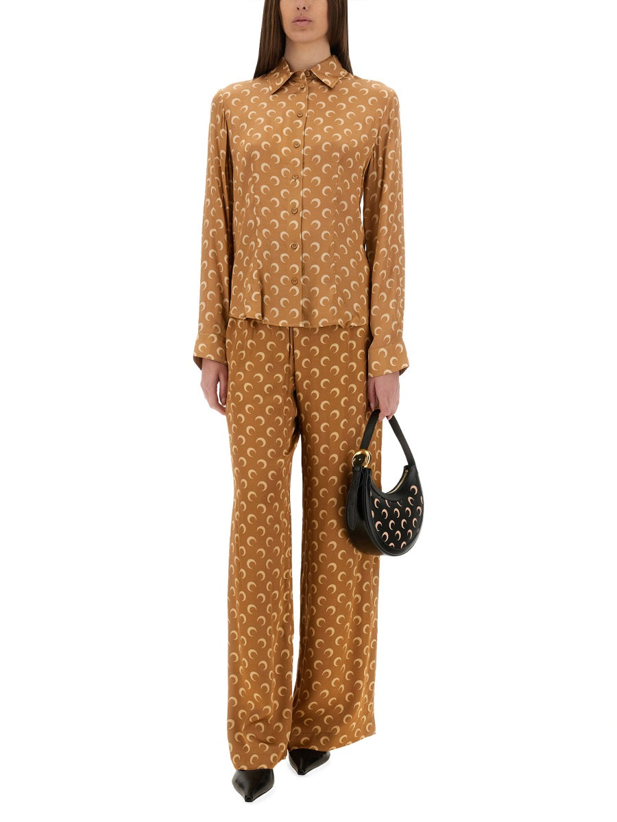 Marine Serre Shirts - Beige | Wanan Luxury