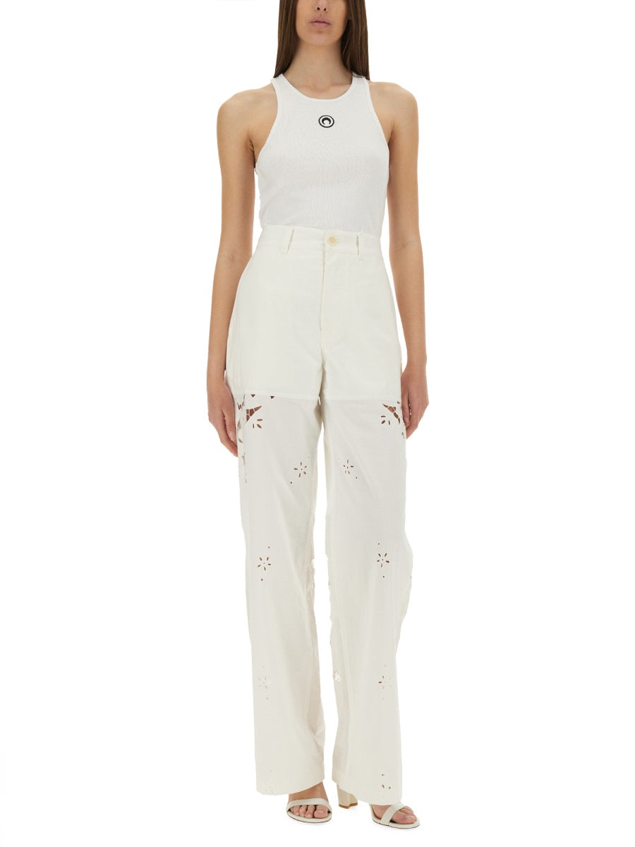 Marine Serre Tops - White | Wanan Luxury