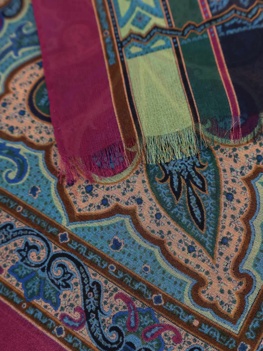 Etro Scarfs - Blue and green | 8379a6d314e7d6be7033de013c7fb2d2af15c57d