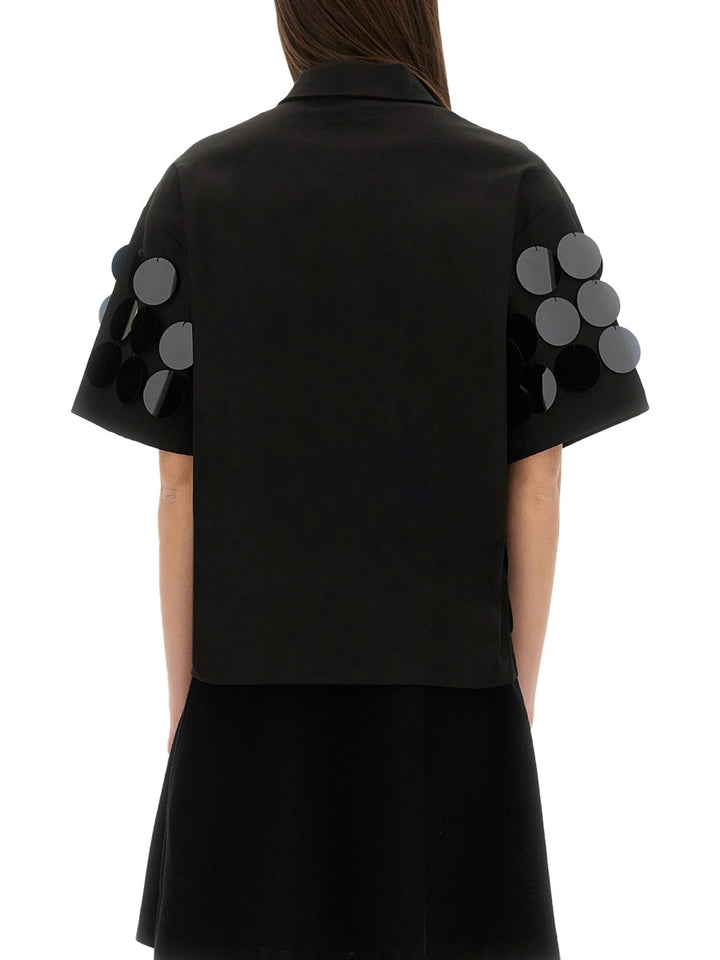 MSGM Shirts - Black | Wanan Luxury
