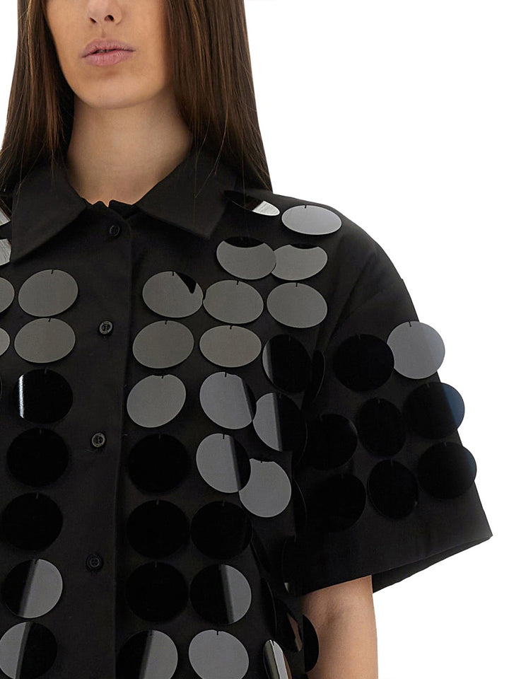 MSGM Shirts - Black | Wanan Luxury