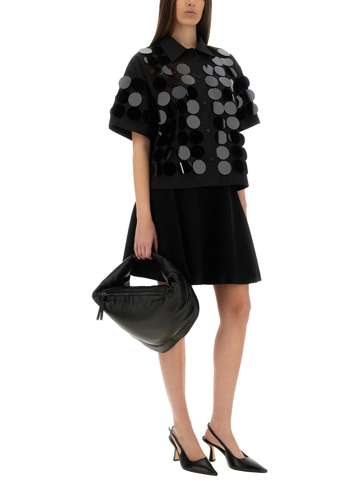 MSGM Shirts - Black | Wanan Luxury