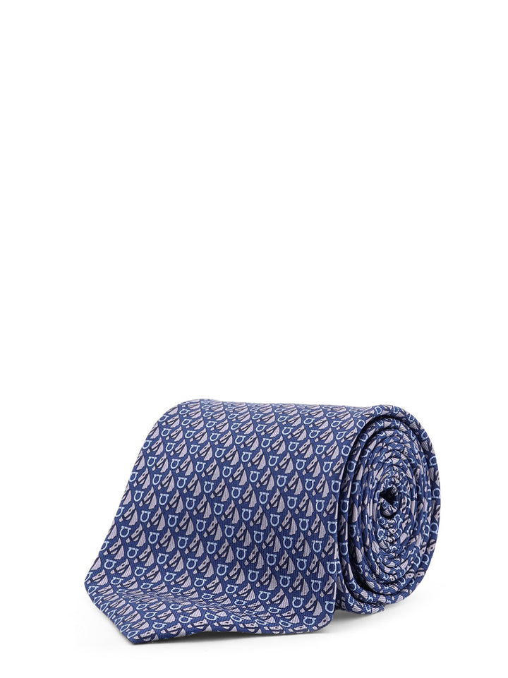 Ferragamo Ties - Blue and green | b1f976e670cb9866c8b29ab513eb8711fdeeeb41