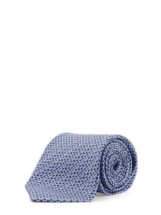 Silk Tie With Alfa Print