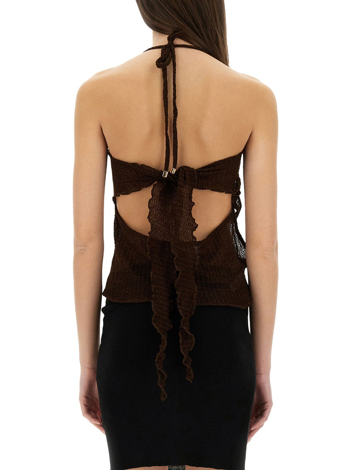 Selia Richwood Tops - Brown | Wanan Luxury