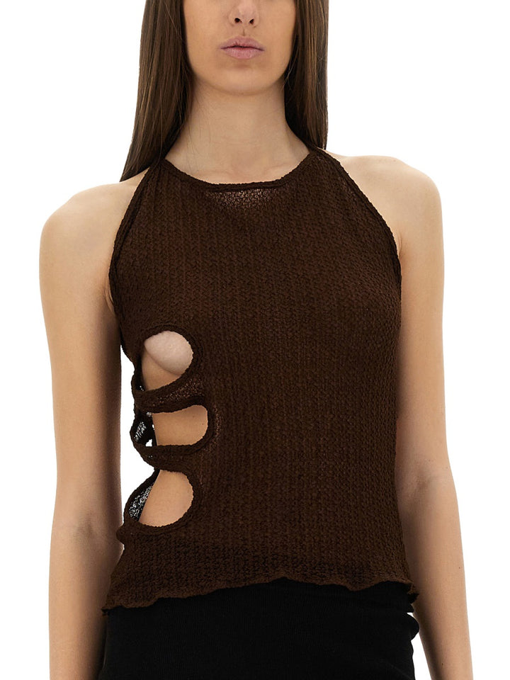 Selia Richwood Tops - Brown | Wanan Luxury