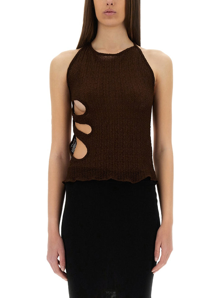 Selia Richwood Tops - Brown | Wanan Luxury