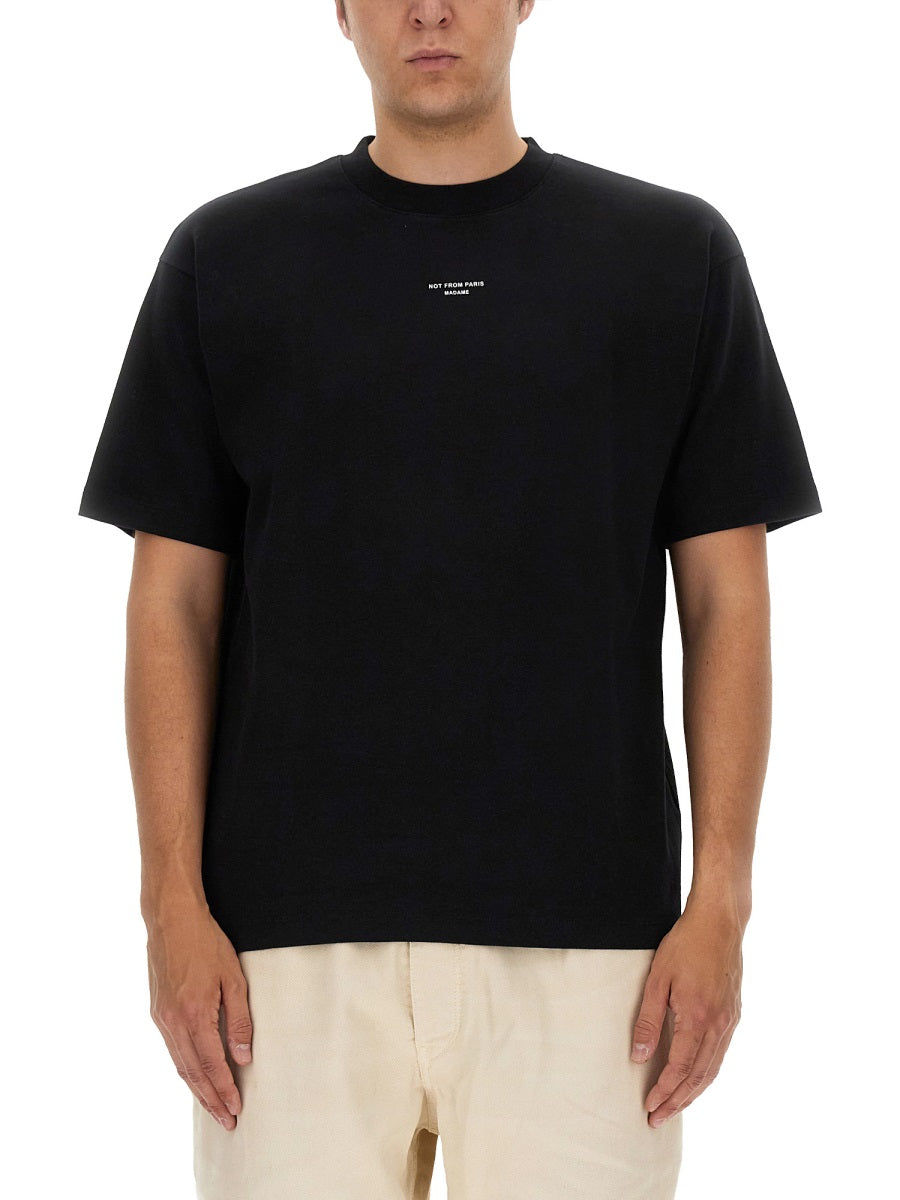 Drôle De Monsieur T shirts - Black | Wanan Luxury