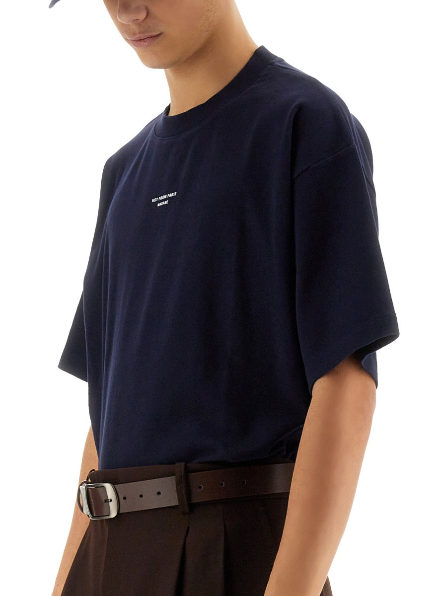 Drôle De Monsieur T shirts - Blue | Wanan Luxury