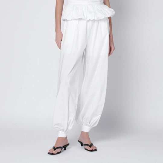Nicola High-Waisted Poplin Trousers