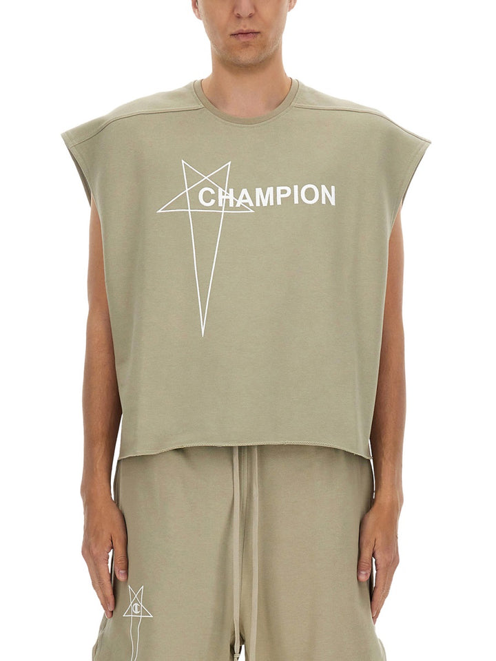 Rick Owens x Champion T shirts - Beige | Wanan Luxury