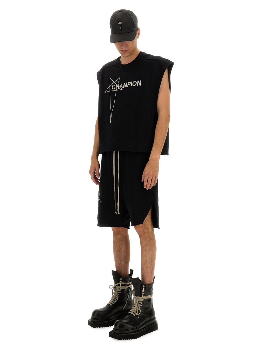 Rick Owens x Champion Shorts - Black | Wanan Luxury