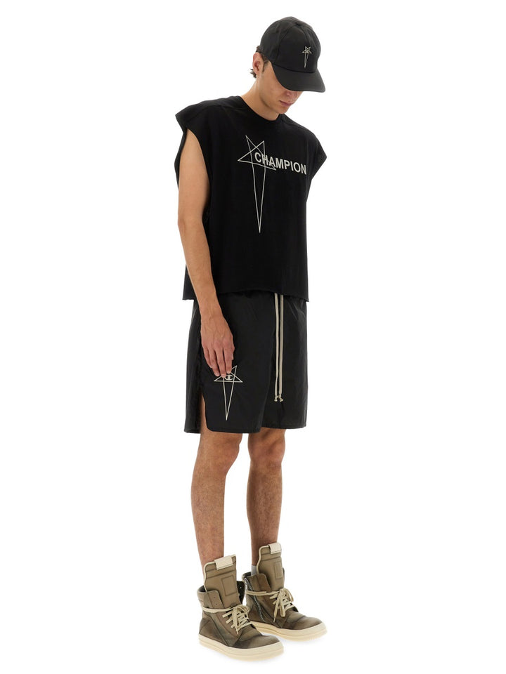 Rick Owens x Champion Shorts - Black | Wanan Luxury