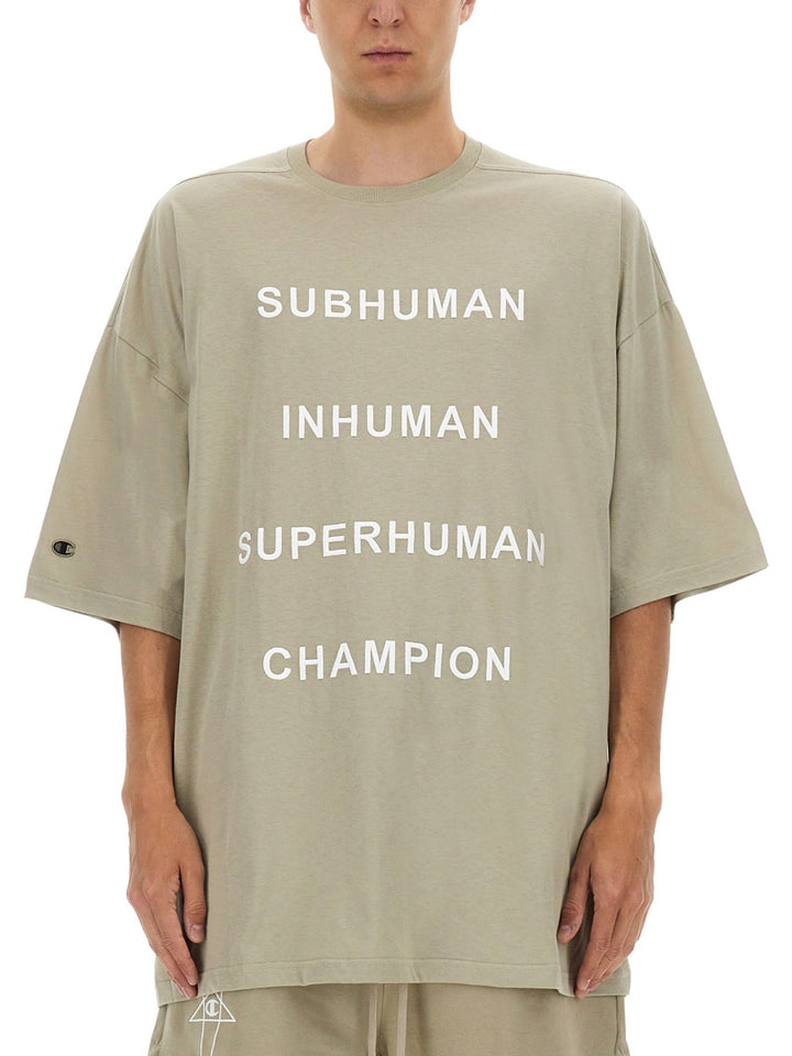 Rick Owens x Champion T shirts - Beige | Wanan Luxury