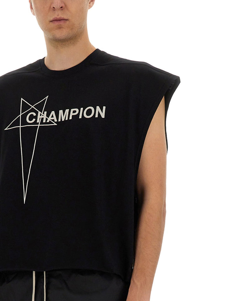 Rick Owens x Champion T shirts - Black | Wanan Luxury