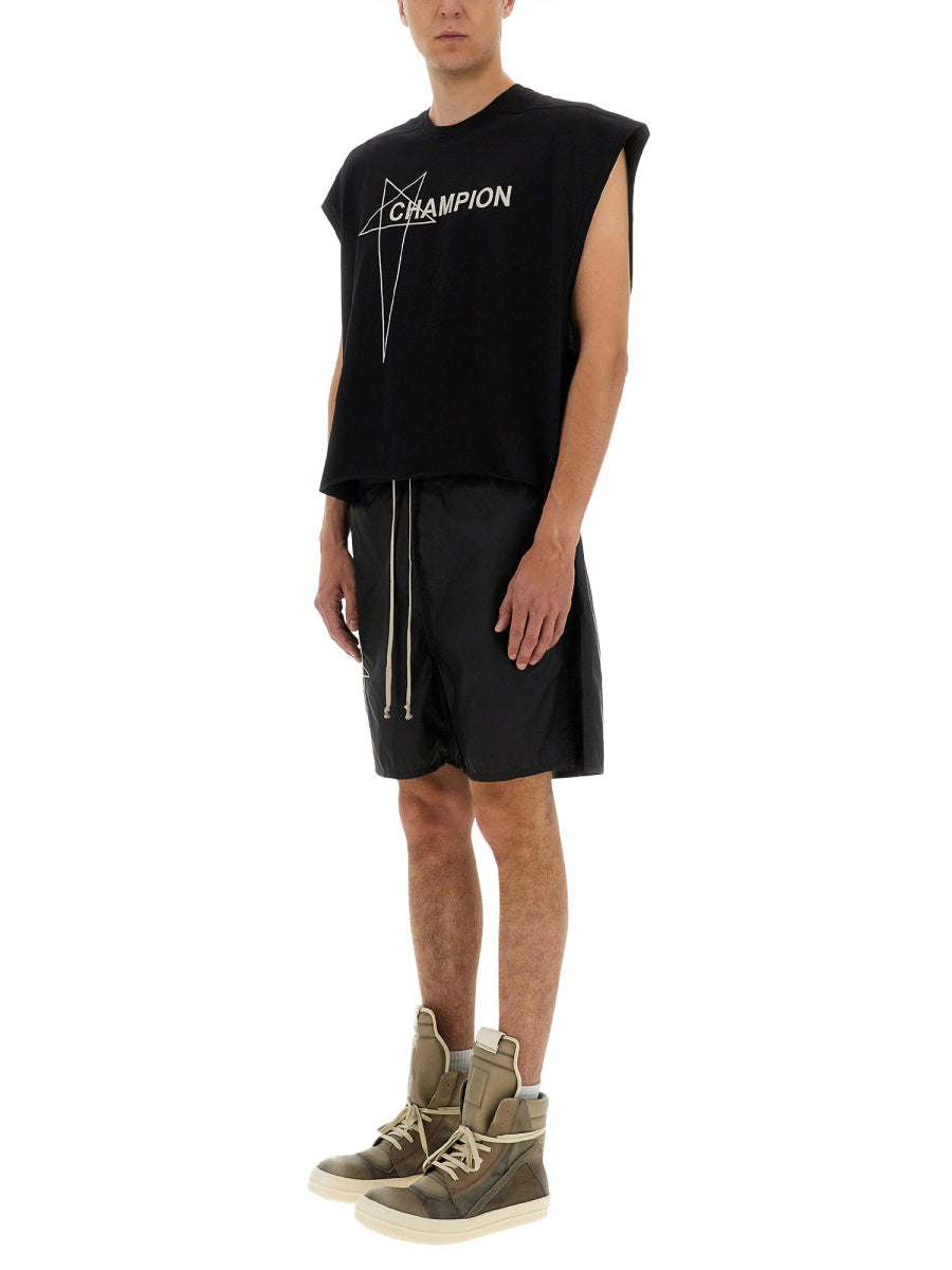 Rick Owens x Champion T shirts - Black | Wanan Luxury