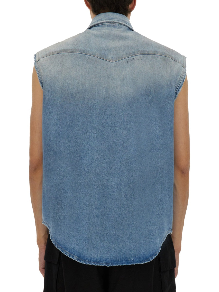 MM6 Maison Margiela Gilet - Blue | Wanan Luxury