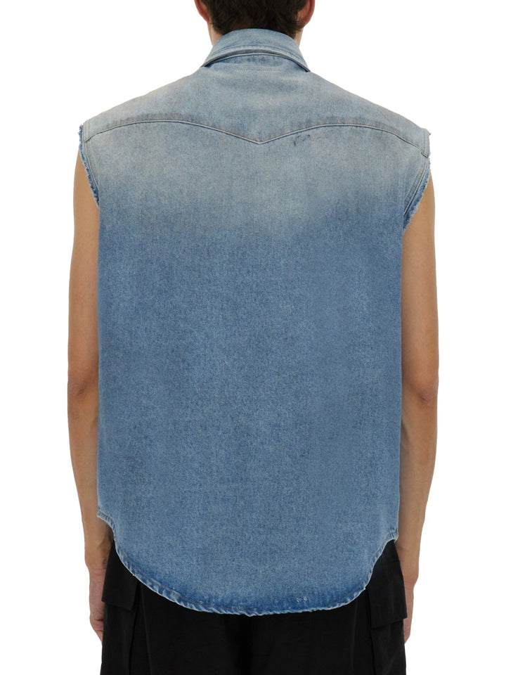 MM6 Maison Margiela Gilet - Blue | Wanan Luxury