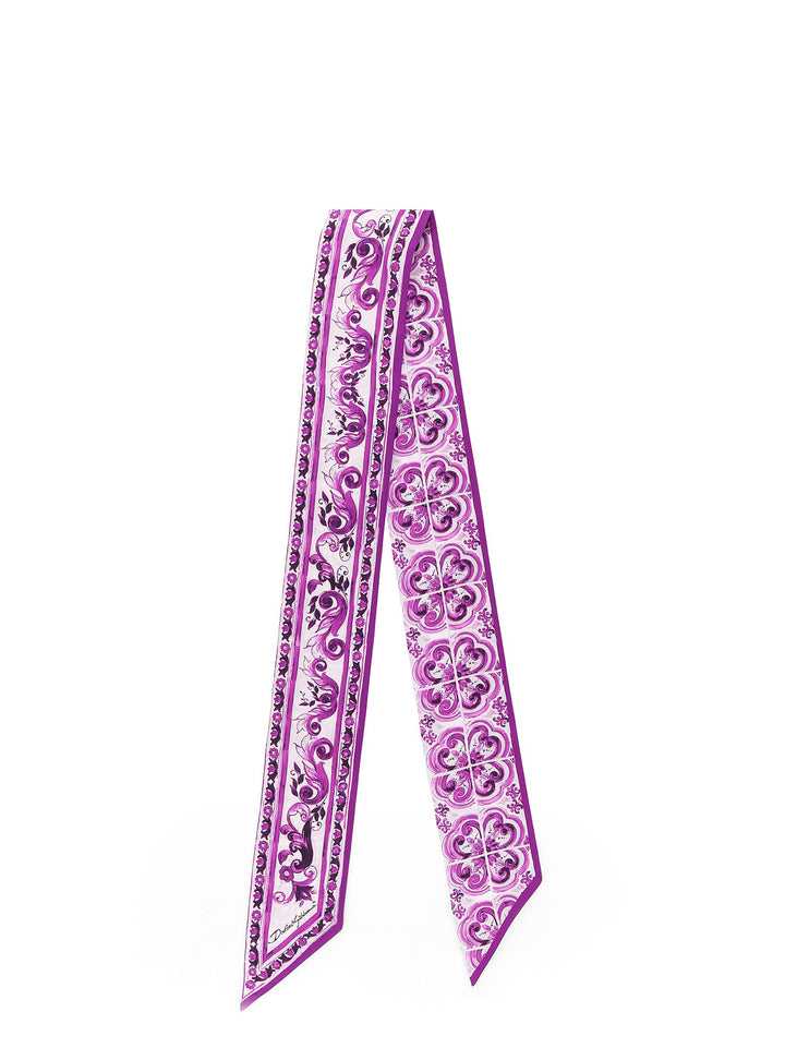 Dolce & Gabbana Scarfs - MAIOLICA FDO VIOLA | 8599ec17619084d40eb698288845a908e0bea12c