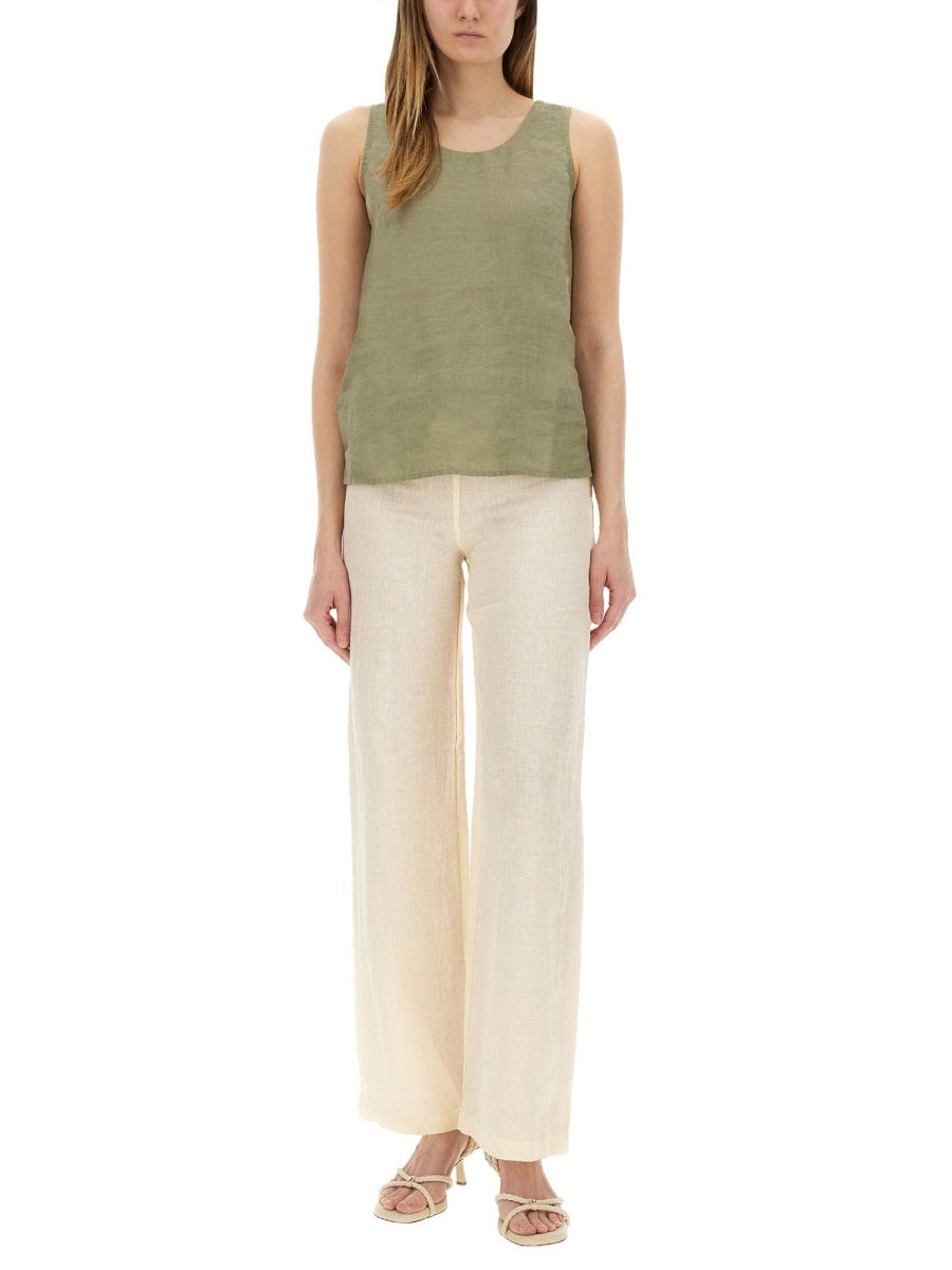 120% Lino Pants - White | Wanan Luxury