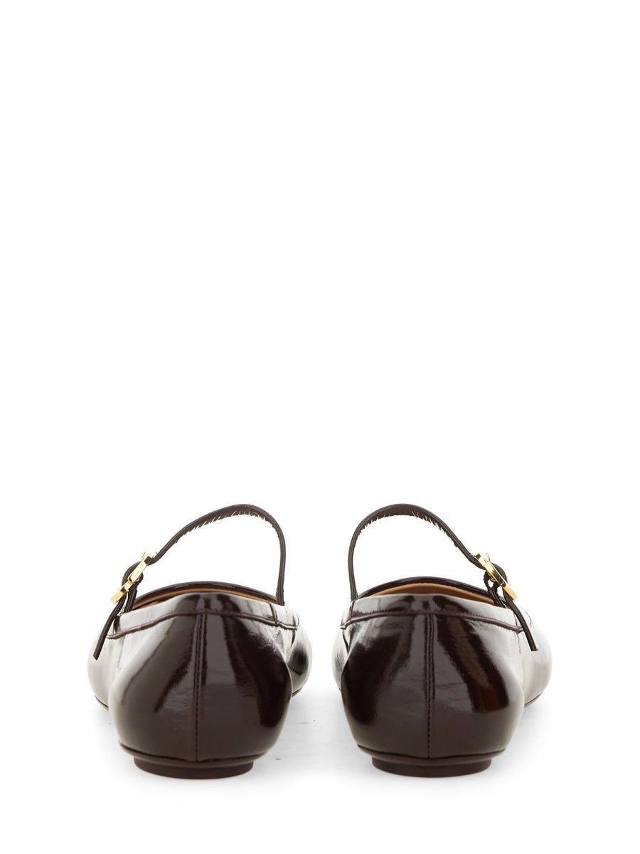 Gianvito Rossi Flat Shoes - Burgundy | Wanan Luxury